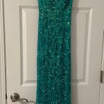 The W Collection Green Prom Dress Photo 3