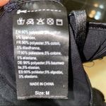 Vintage Corset Bra Lace Bow Black adjustable straps size medium Photo 8