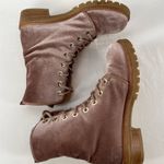 Stuart Weitzman  Metermaid Velvet Combat‎ Boots in Candy Pink Size 7.5 Photo 11
