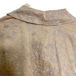 J.Jill Ginger 100% Cotton Boho Embroidered Lined Blazer Jacket Size 12 p Tan Tan Photo 12