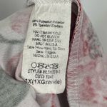 Women's 1X Floral V Neck Crisscross Strap Open Back Mini Dress Watercolor Summer Red Photo 3