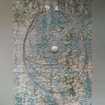 Vintage silver multi chain link locket clasp necklace Photo 1