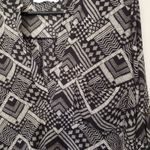 Lush Clothing Lush Boho Tunic Womens Top Sz XS Geometric Festival Indie Bold Festival Roll Tab Photo 3