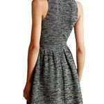 Ganni Anthropologie Pinnacle Dress Tweed Pleats Ruffle Neck Sleeveless Sz XS GUC Photo 2