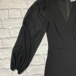 Premier Amour women 2 one piece jumpsuit w/sheer elastic cuff sleeves black Photo 4