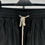 n:philanthropy  Maura Black Faux Leather Drawstring Shorts size XL NWT Photo 8