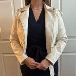 Forever 21  Cream Leather Jacket Photo 0