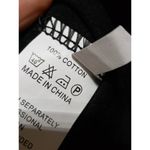 Womens Shirt Dress Size M Black Graphic Print Long Sleeve Loose Pockets Pullover Size M Photo 5