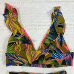 Aerie Ruffle Longline Floral Bikini Top and High-waist Bottoms Photo 2