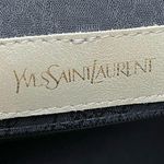 YSL RARE Vintage Woven Taupe Shoulder Bag Full Inclusion Photo 12