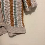 Love Riche  Beige and Green Striped Cardigan Photo 6
