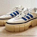Ivy Park NEW Adidas Super Sleek Chunk Sneakers White Blue Size 9.5 Photo 0