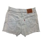 Levi's *Levi Strauss High Rise Shorts Womens Size 28 Light Blue Raw Hem Casual Stretch Photo 1