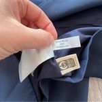 Madewell  The Dorset Crop Blazer‎ in Easygoing Crepe Navy Photo 7