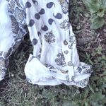 ZARA TFR Paisley Print Dress Blue White Long Sleeve Bohemian Mini Photo 3