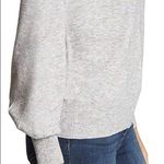 Anthropologie Ella Moss Maggie Heather Grey Puff Sleeve Knit Sweater Small Photo 6