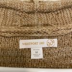 Westport EUC |  women’s tan knit‎ open front cardigan — petite medium Photo 2