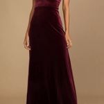 Lulus  Maroon Velvet Dress Photo 0
