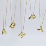 Gold Initial 'S' Pendant Necklace Photo 3