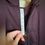 Lululemon  &go Destination zip up hoodie sweater size 6 in black cherry plum Photo 6