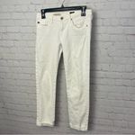 AG Adriano Goldschmied White Slim Straight Leg Denim Stevie Roll-up Size 26R Photo 1