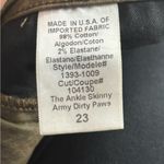 Current/Elliott  Women's Ankle Skinny Coated Jeans Army Dirty Paws size 23 Photo 11