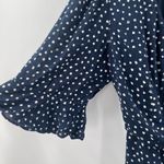 Princess Polly  Wrap Dress Size 4 Navy Dots Evas Garden Spotted Wedding Event Photo 8