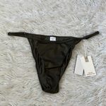 Good American NEW Women’s Shine perfect bikini bottom in Stormy001 size Large Photo 3