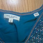 Max Studio Women Size S Boho V-Neck Fit & Flare Tiered Short Dress Long Sleeve Photo 7