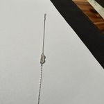 Monet Women’s Signed Silver Tone Dainty Chain Heart Bracelet 7 1/4 Inch Photo 8