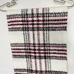 Chico's Scarf Red Cream Black Plaid Acrylic Metallic Oblong Comfy Soft Photo 1