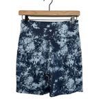 Wildfox  Blue Tie Dye Pocket High Rise Bike Shorts - Size M Photo 4