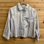 NWT Intimately Free People Size Medium Sweet Talk PJ Top Sunfaded Combo Silver Photo 0