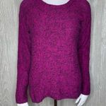 Philosophy  pink and black knit woven long sleeve sweater shirt size small Photo 1