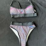 galaxy glitter high waist bikini set Size L Photo 1