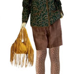 Jones New York  SPORT VINTAGE 1990'S EQUINE GREEN & BROWN QUILTED JACKET (M) Photo 0