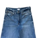 Good American Wide Leg Crop Jeans Sz 28 High Rise palazzo Denim Light Wash Photo 2