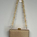 Haute Hippie Gold Clutch with Beaded Strap Photo 0