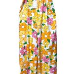 Coeur DE Vague Retro 60’s Flowers Overalls NWT!! Yellow Size M Photo 0
