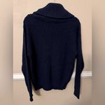 Modcloth Cowl Neck Blue Sweater size L Photo 2