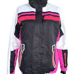 1990s Killtec Pink, Red Black & White Insulation Ski Jacket women’s size Medium Photo 0