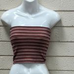 Brandy Melville  Jenny Striped Multicolor tube top one Photo 5