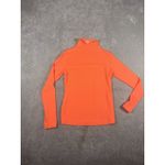 SKIMS  Fits Everybody Long Sleeve Turtleneck Top Neon Orange Wms L EUC Photo 2