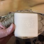 Coach Vintage Hampton Tote Leather Bag Coffee Beige White Trim Double Strap Photo 6