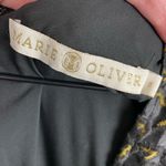 Marie Oliver Women's Everly Ruffled Organza Midi Dress Size 8 Black Jacquard Photo 6