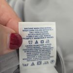 Lands' End  Womens Blouse Plus Size 22W Gray Chiffon Button LS Lightweight Preppy Photo 4