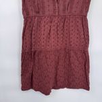 prAna Cowgirl Festival Kendall Dress Medium Rust Orange Eyelet Woven Cotton Photo 2
