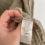 Maurice's Taupe Tan Brown Chunky Knit Notch / Split Neck Open Cardigan Sweater XL Photo 7