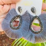Amrita Singh Caviar stoned earrings with fanned out fringe Photo 2