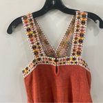Madewell  | Embroidered  Sweater Knit Tank in Burnt Orange Size XS Photo 7